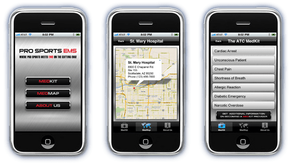 New iPhone App Launched: Pro Sports EMS